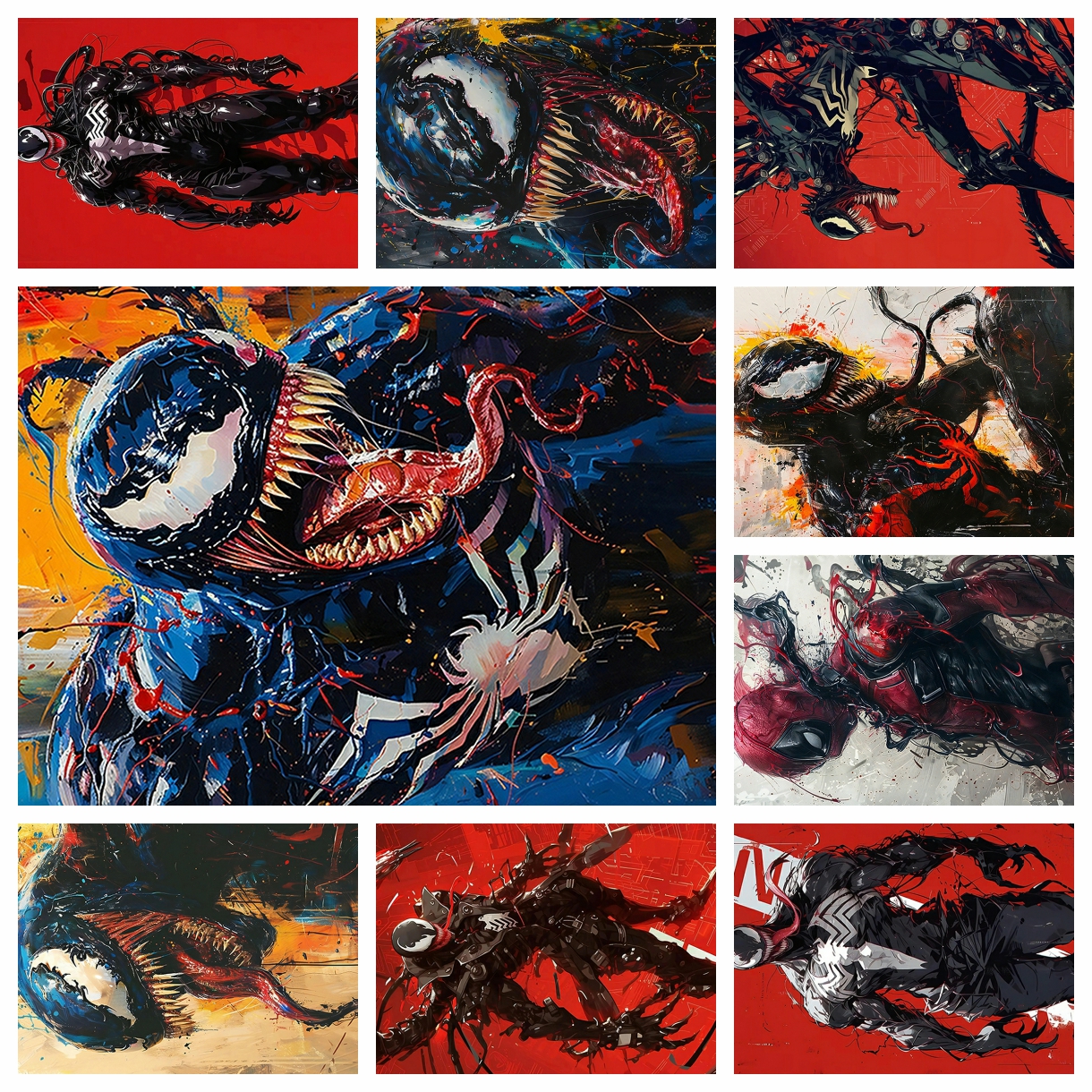 Resin Art Craft - Anime Marvel venom spider-man Diamond Painting
