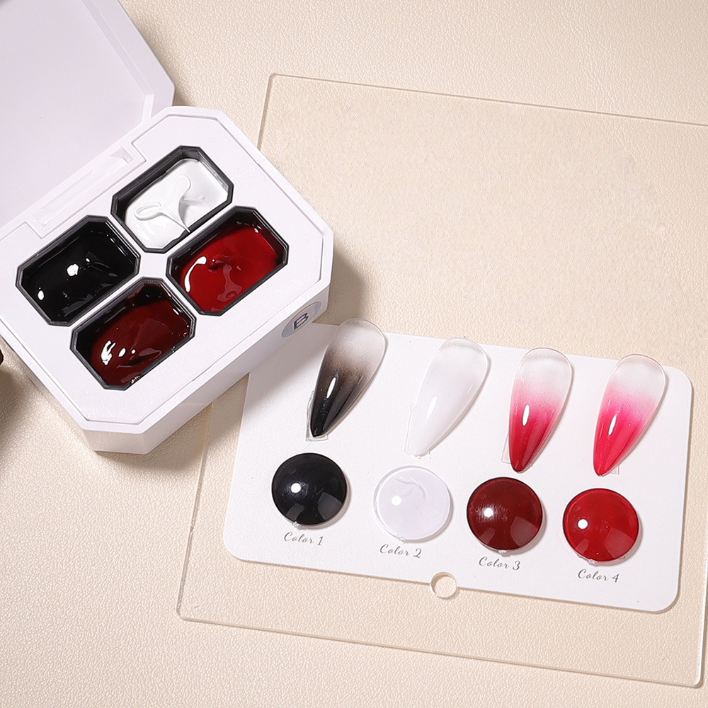 Resin Art Glue - 4Colors Black Red Pat Painting Gel