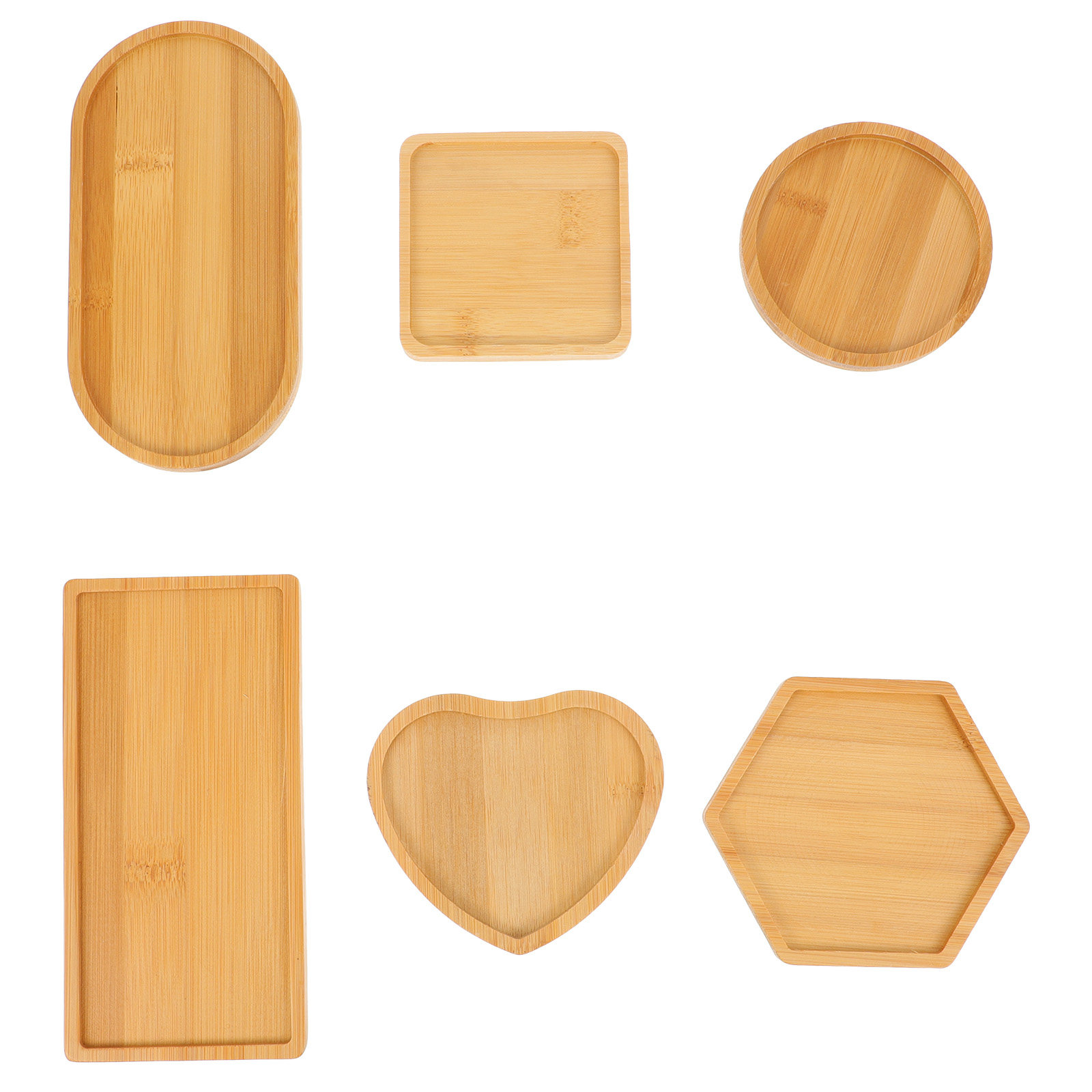 Resin Art Wooden Tray - 6Pcs Wooden Tray DIY Mold for