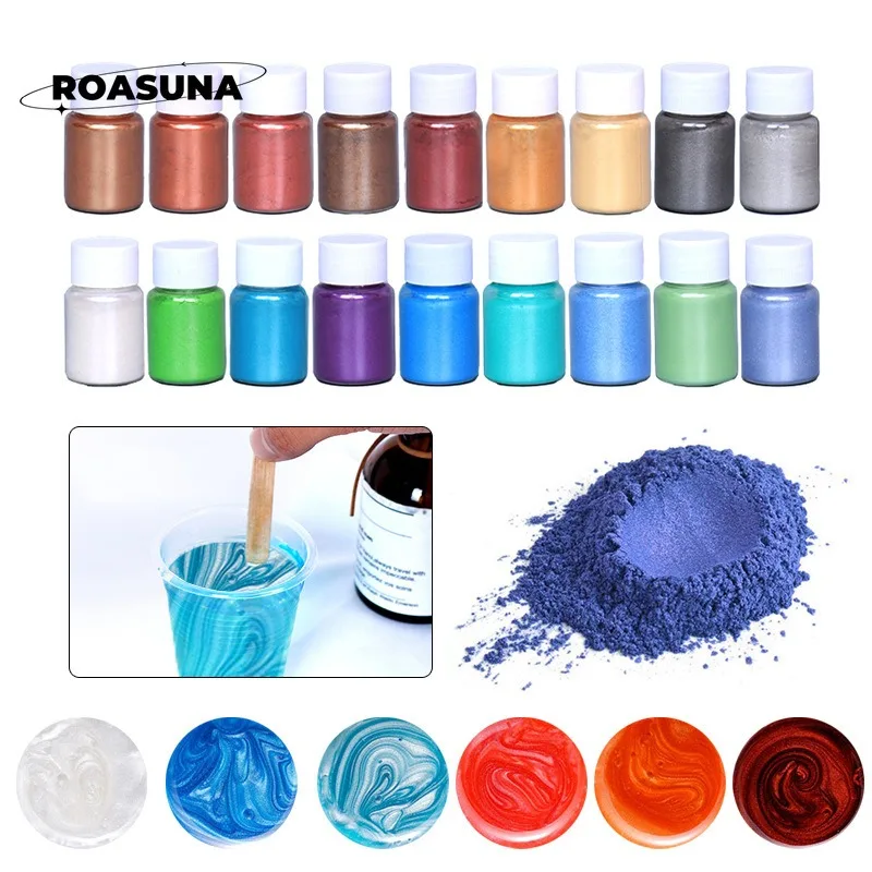 Pearl Powder Resin - 24 Colors Mica Pearl Powder for