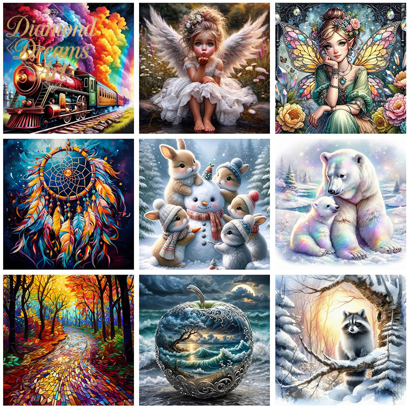 Resin Art Wall - Frameless,New Mosaic 5D Diy Diamond Paintings