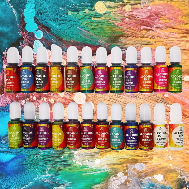 Resin Art Craft - 24 Color 10ml Art Ink Alcohol