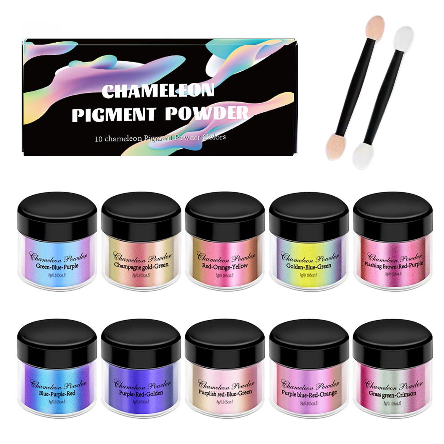10/20pcs Mirror Chameleons Pig - огляд і ціна Pearl Powder Resin
