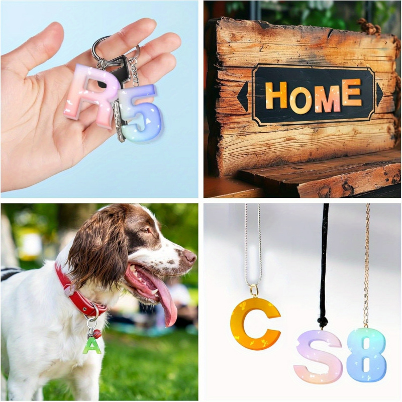 1 Silicone letter mold、Epoxy r - огляд і ціна Resin Art Glue