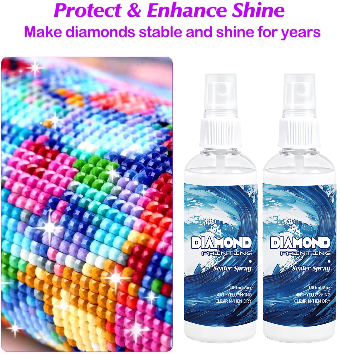 150ml Diamond Painting Sealant - огляд і ціна Resin Art Glue