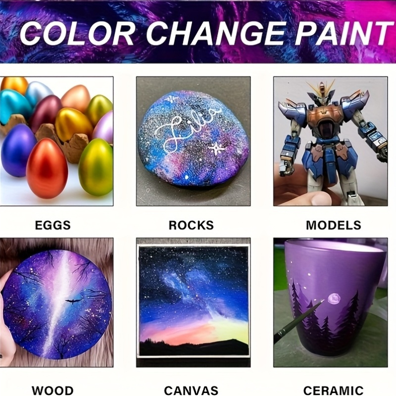 Acrylic Paint Set 6 Colors 50m - огляд і ціна Resin Art On Canvas