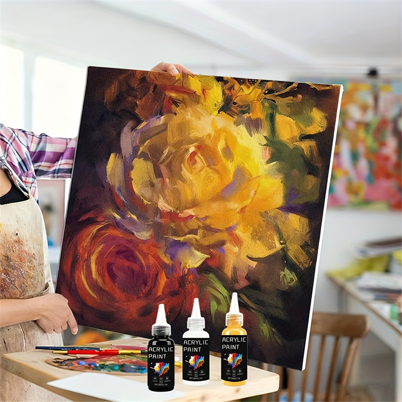 Acrylic Paint Set 6 Colors 50m - огляд і ціна Resin Art On Canvas