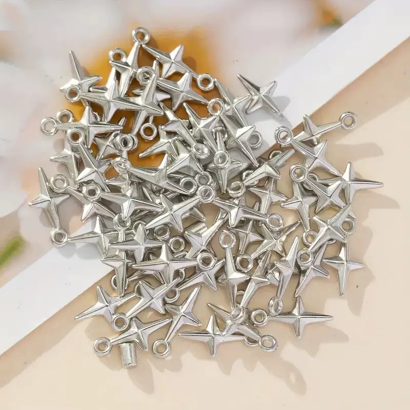 100pcs 16x8mm Charms Shining S - огляд і ціна Resin Art For Sale