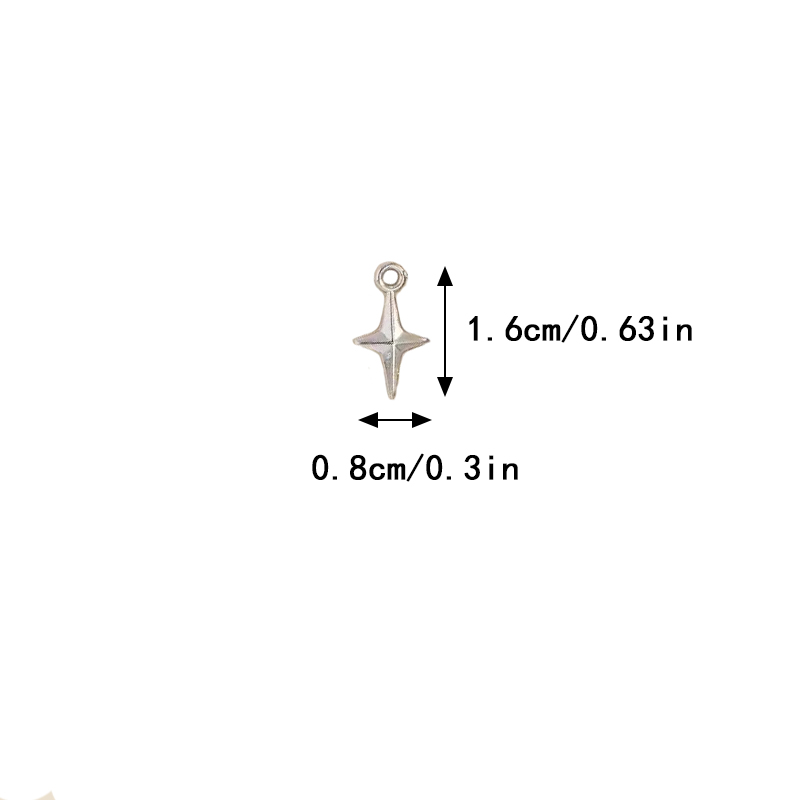 100pcs 16x8mm Charms Shining S - огляд і ціна Resin Art For Sale