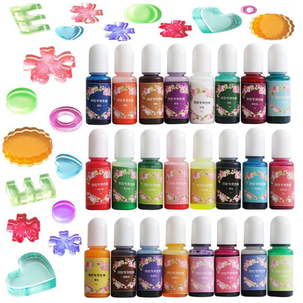 26 Colors 10ml Epoxy Resin Pig - огляд і ціна Pearl Powder Resin