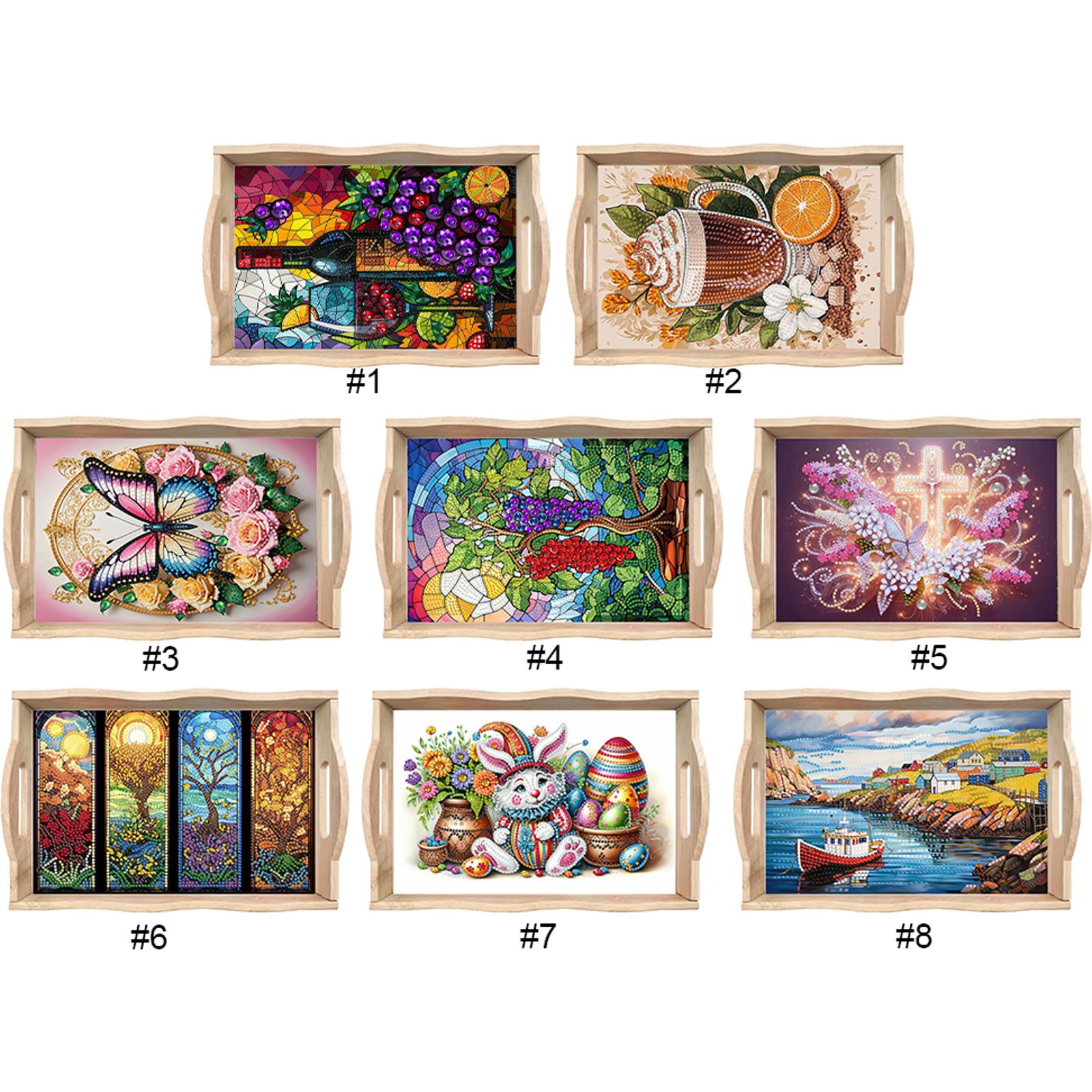 Diamond Art Painting Wooden Se - огляд і ціна Resin Art Wooden Tray