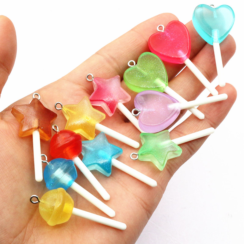 10pcs Mixed Colors Resin Cute  - огляд і ціна Resin Art For Sale