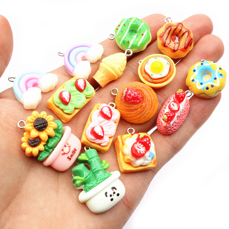 10pcs Mixed Colors Resin Cute  - огляд і ціна Resin Art For Sale