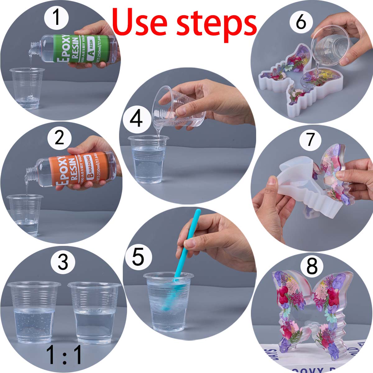 1:1 Ratio Epoxy Resin Kit Anti - огляд і ціна Resin Art Ratio