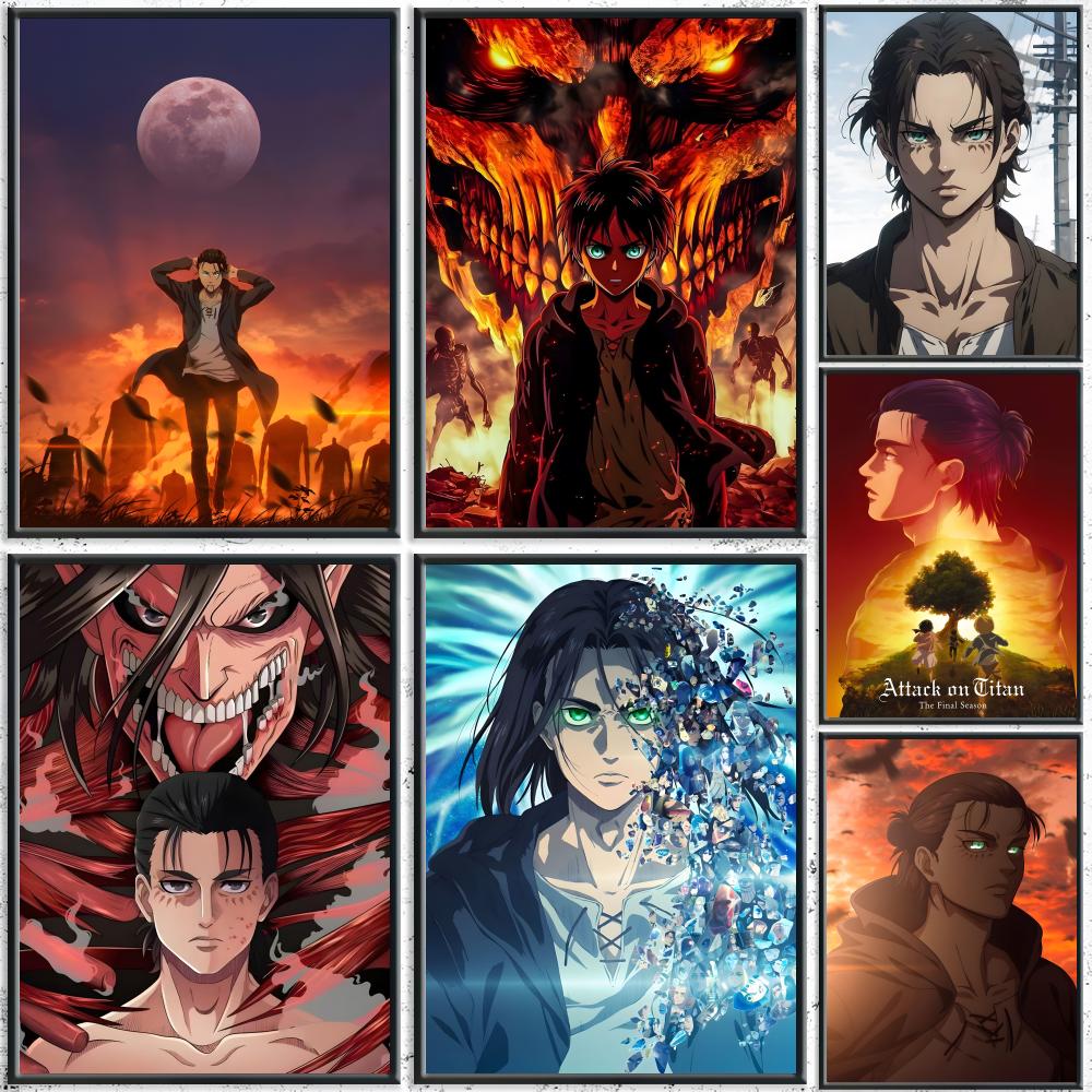 Anime A-Attack On Titan Eren Y - огляд і ціна Resin Art On Canvas