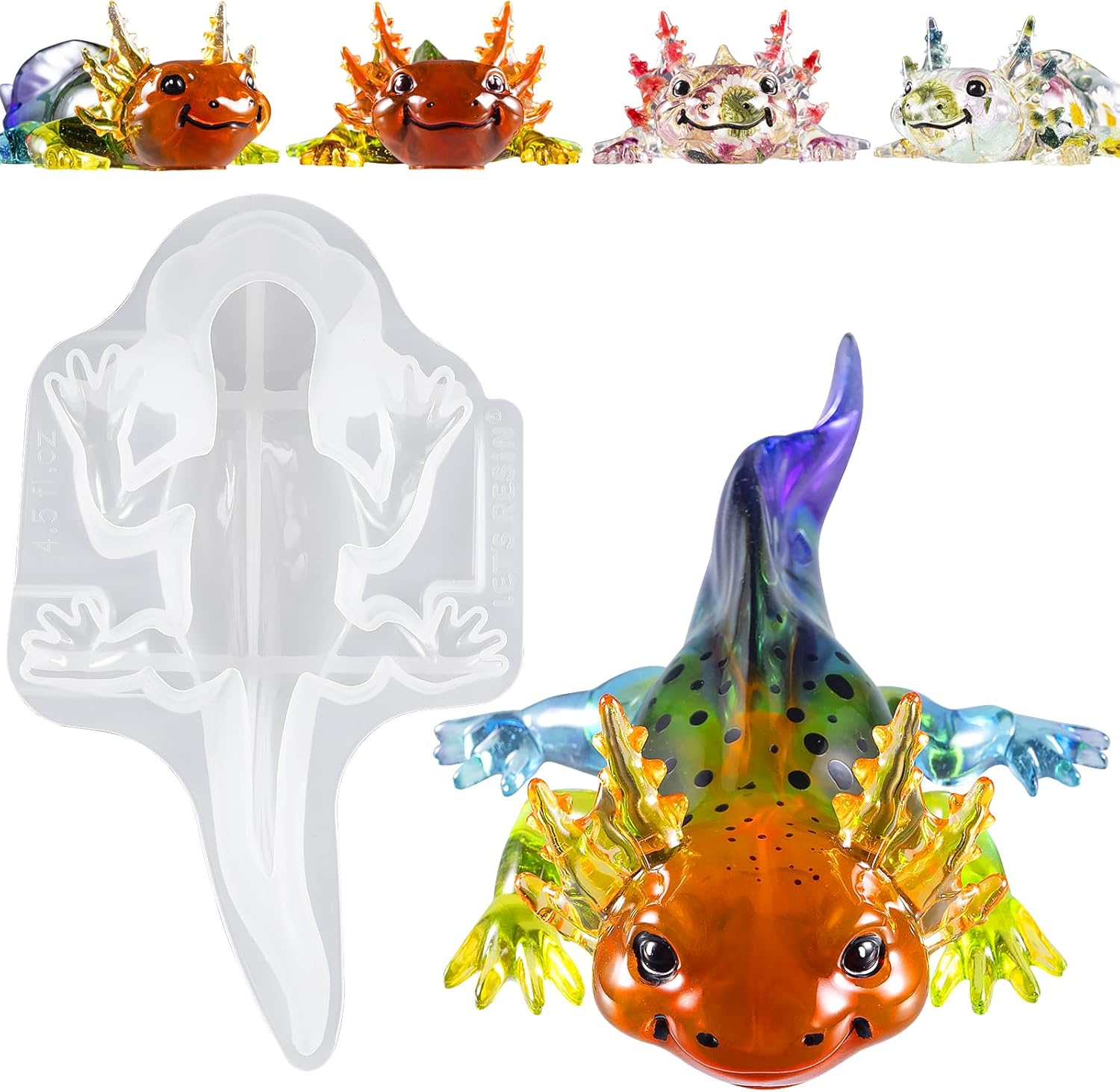 Large Axolotl Resin Molds Sili - огляд і ціна Resin Art Craft