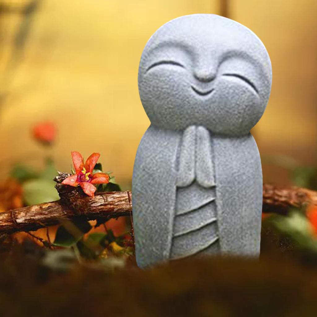 Jizo Monks Praying Statue Resi - огляд і ціна Resin Art Baby Memories