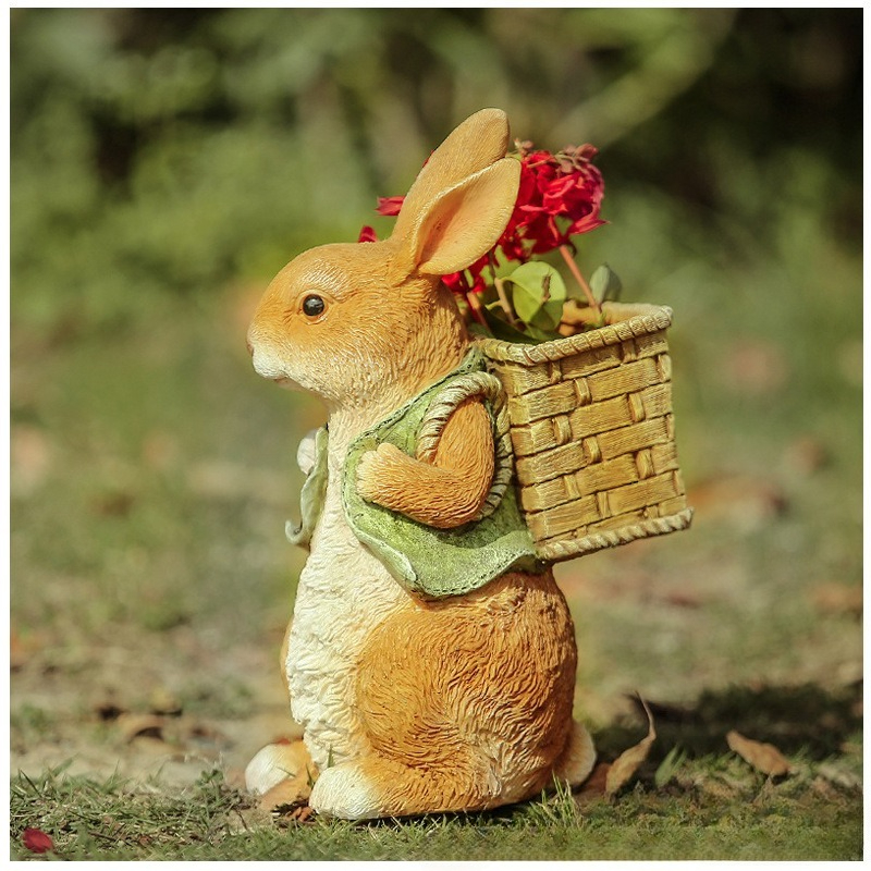 Outdoor Garden Statues Rabbit  - огляд і ціна Resin Art Craft