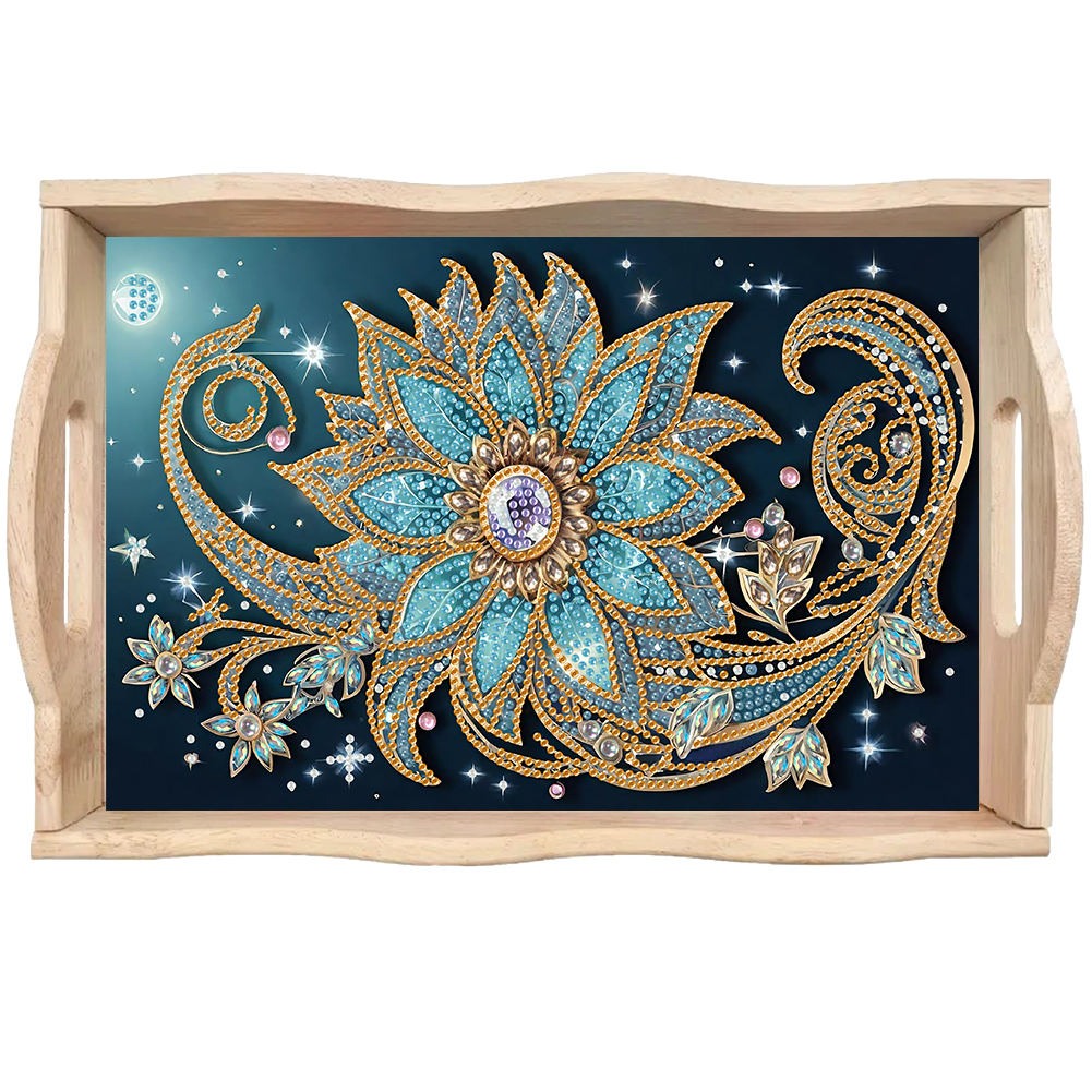 Wooden Beautiful Pattern 5D Di - огляд і ціна Resin Art Wooden Tray