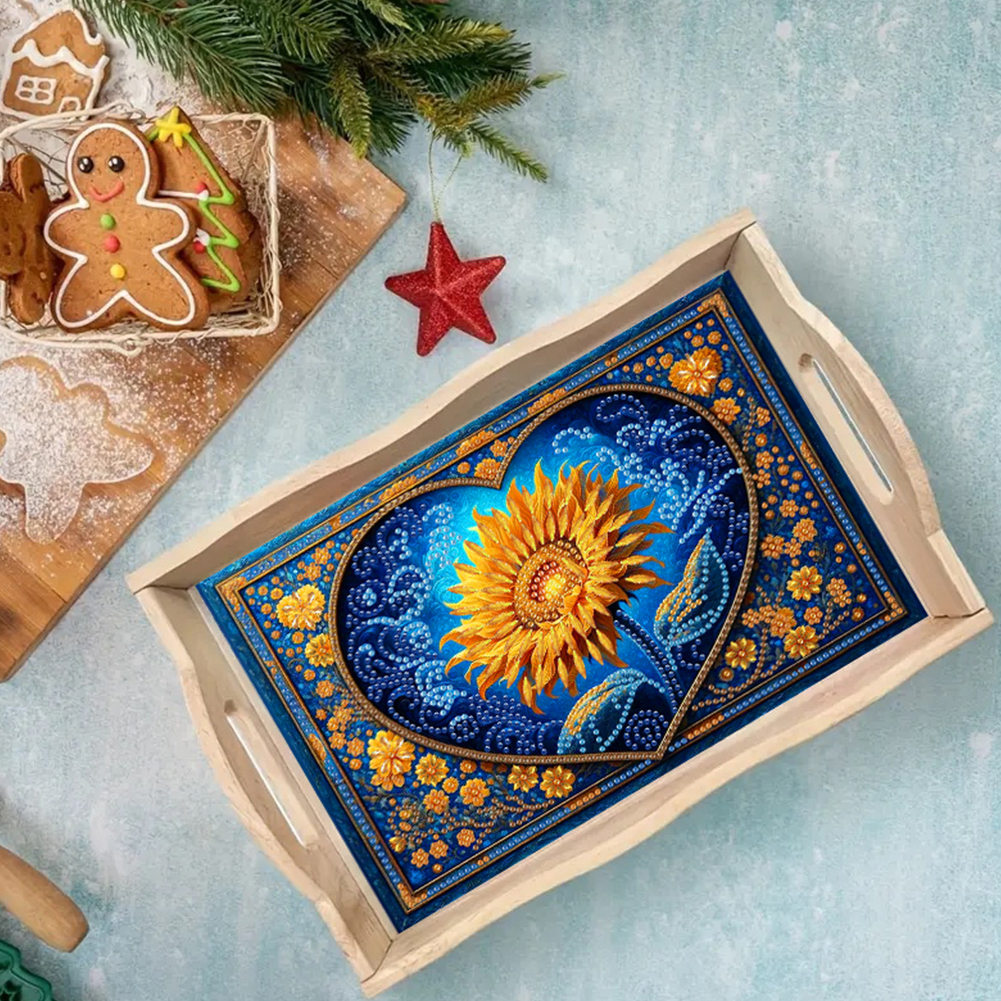 Wooden Beautiful Pattern 5D Di - огляд і ціна Resin Art Wooden Tray