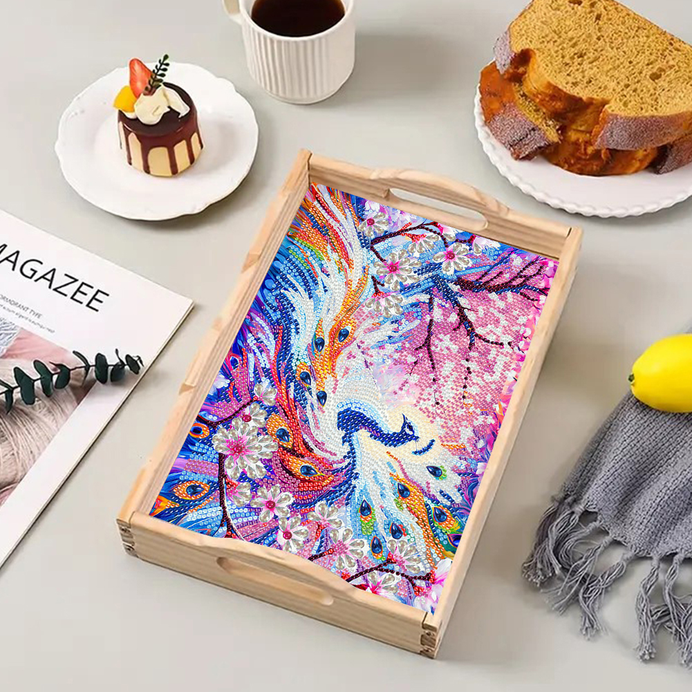 Wooden Beautiful Pattern 5D Di - огляд і ціна Resin Art Wooden Tray