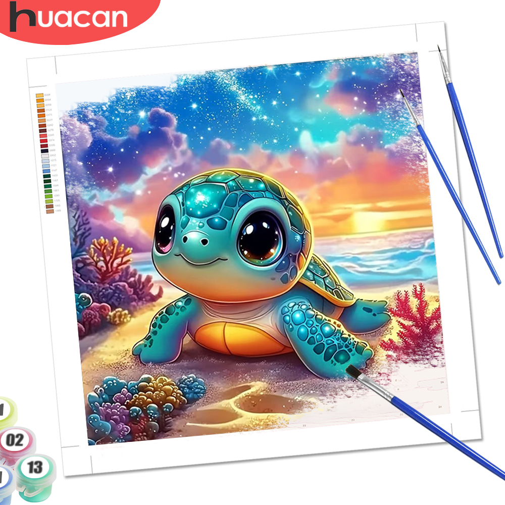 HUACAN Painting By Numbers Tur - огляд і ціна Resin Art On Canvas