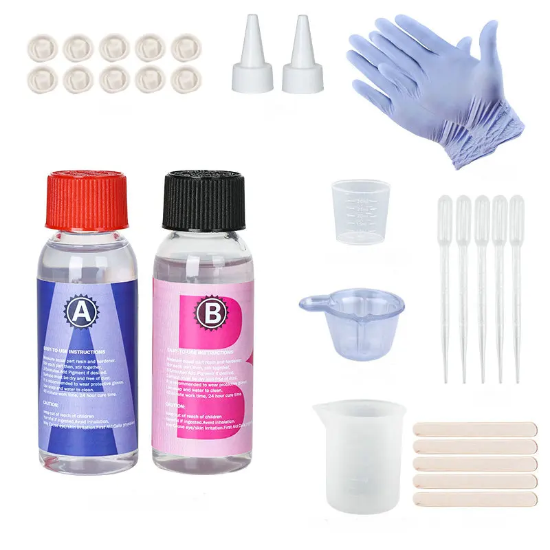 100g Epoxy Resin Kit Clear Hig - огляд і ціна Resin Art Ratio