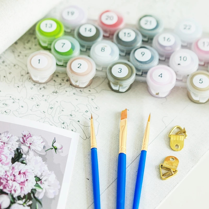 Painting By Numbers Flowers Ac - огляд і ціна Resin Art On Canvas