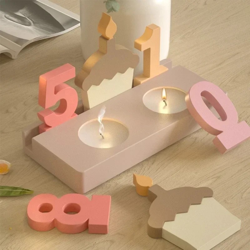 2pc Birthday Cake Silicones Mo - огляд і ціна Resin Art Craft