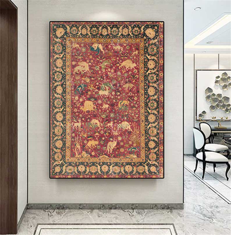 Medieval Oriental Persian Carp - огляд і ціна Resin Art On Canvas