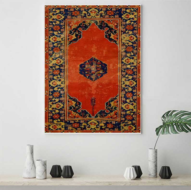 Medieval Oriental Persian Carp - огляд і ціна Resin Art On Canvas