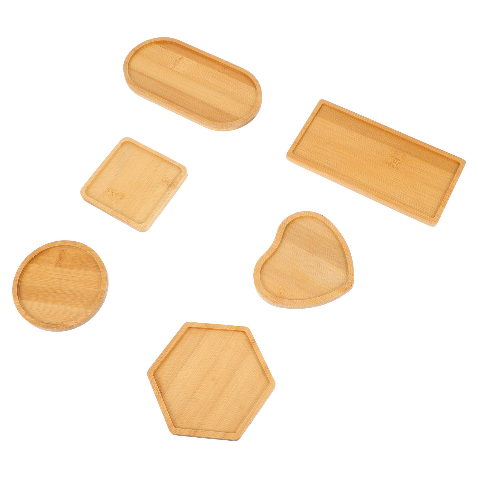6Pcs Wooden Tray DIY Mold for  - огляд і ціна Resin Art Wooden Tray