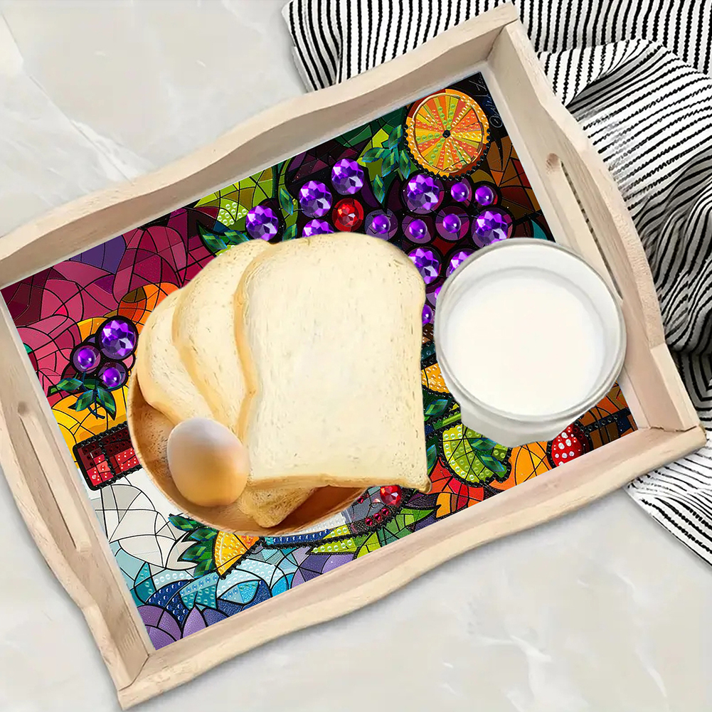 Diamond Painting Wooden Tray w - огляд і ціна Resin Art Wooden Tray
