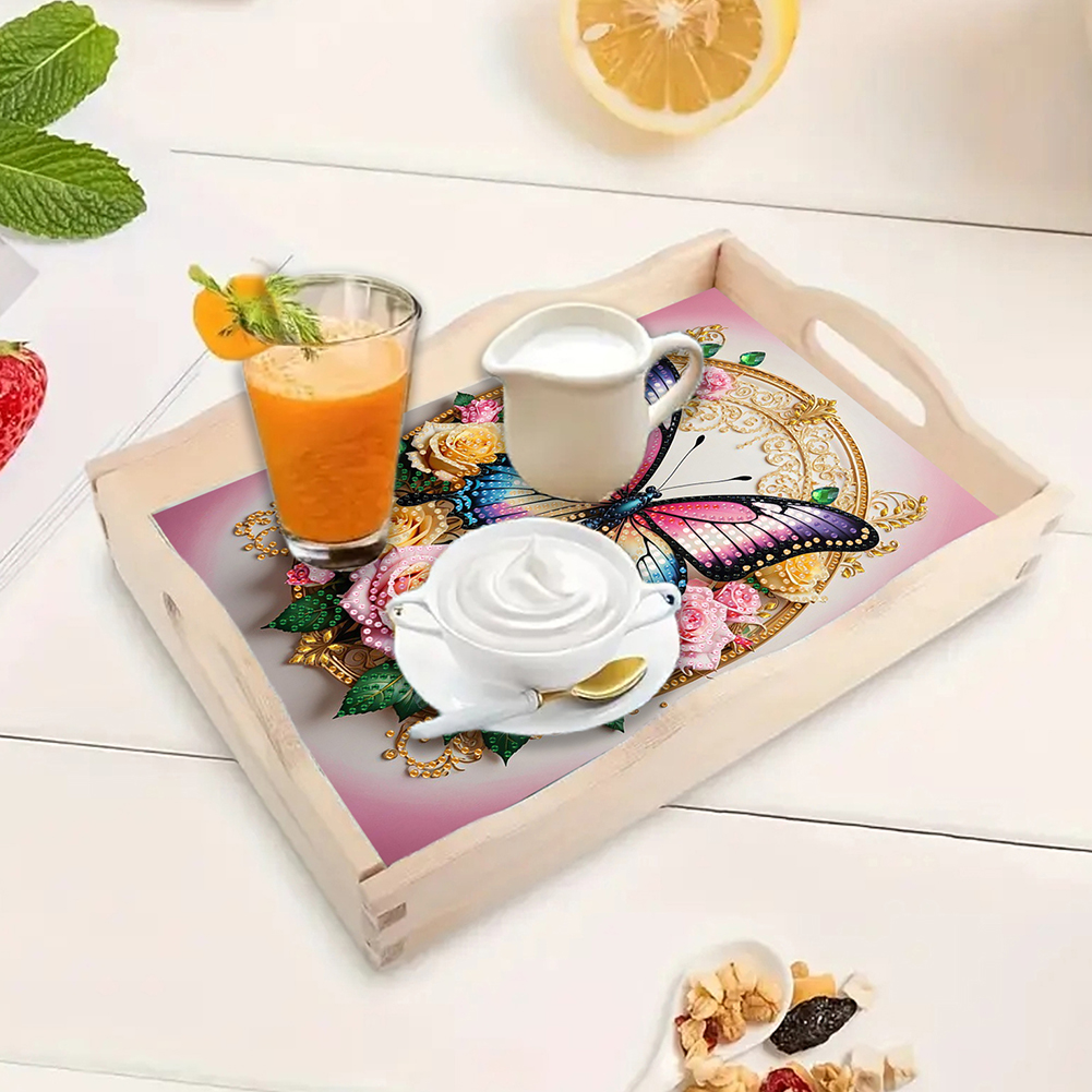 Diamond Painting Wooden Tray w - огляд і ціна Resin Art Wooden Tray
