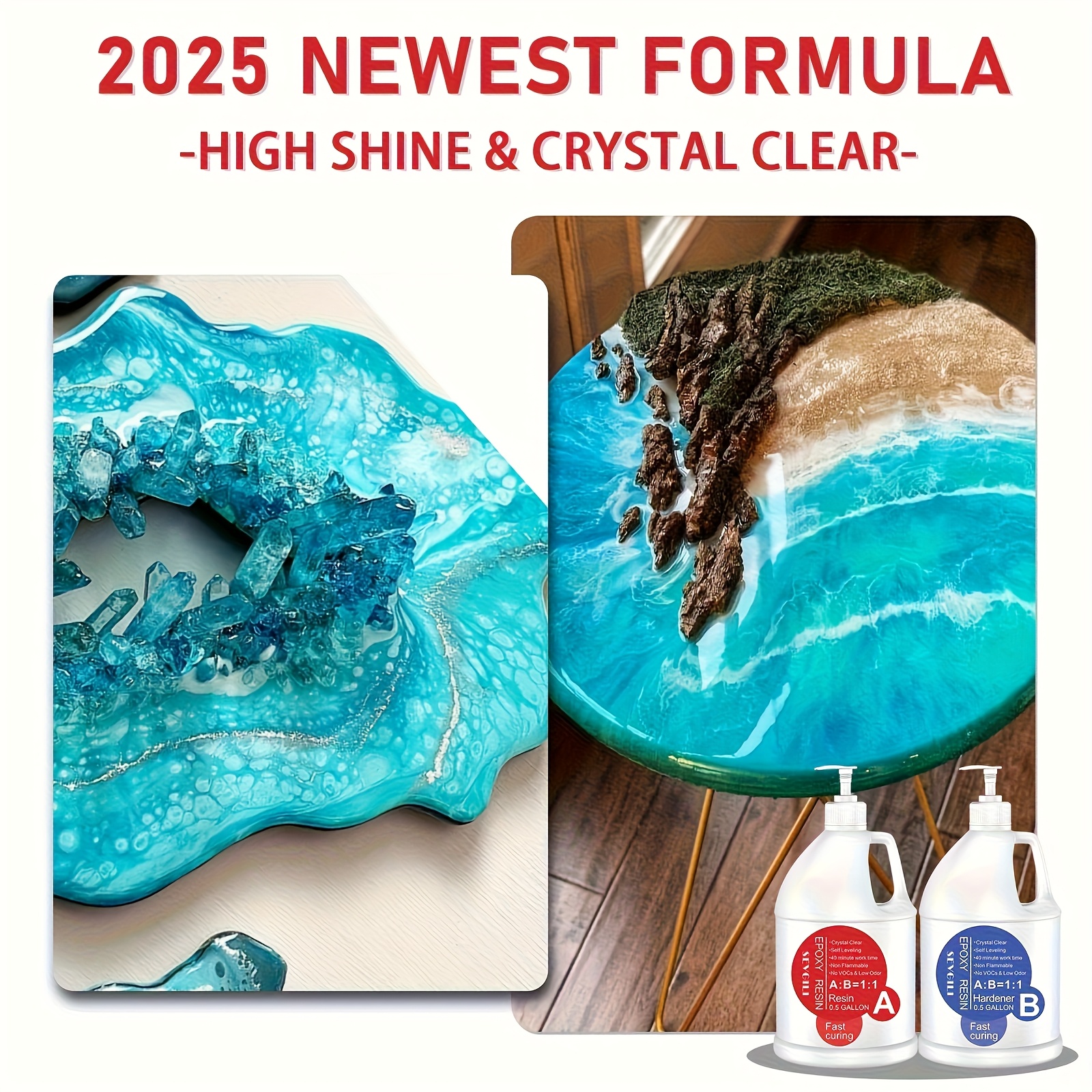 [Crystal Clear Epoxy] 128oz Ep - огляд і ціна Resin Art Ratio