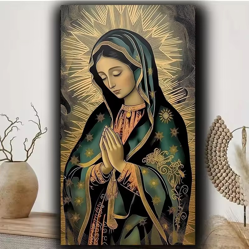 1pc frameless  5D Diamond art  - огляд і ціна Resin Art Mary