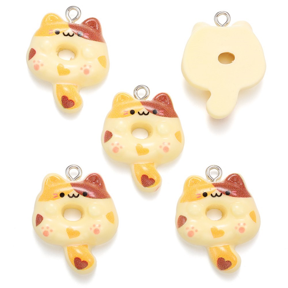 10Pcs Kawaii Cartoon Cat Resin - огляд і ціна Resin Art For Sale