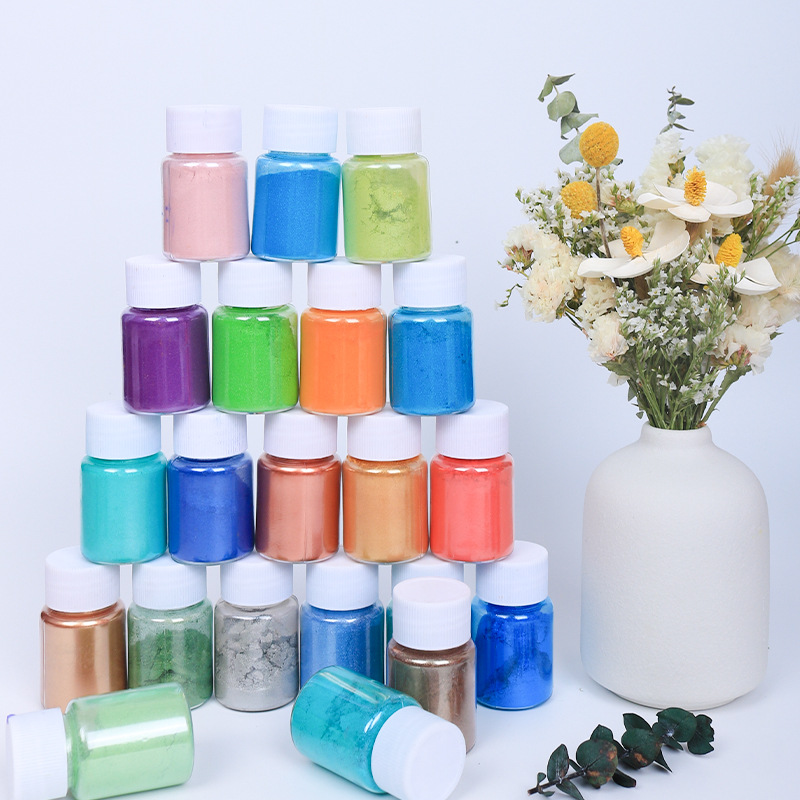 20ml-54colors Slim Pearl Nail  - огляд і ціна Pearl Powder Resin
