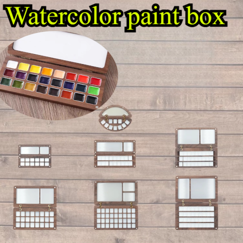 Solid Wood Watercolor Pigment  - огляд і ціна Resin Art Wooden Tray