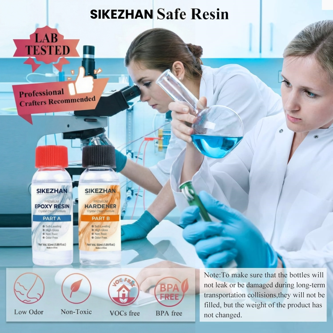 SIKEZHAN Crystal Clear Epoxy R - огляд і ціна Resin Art Ratio