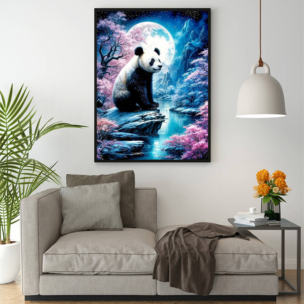 1PC frameless   Panda Diamond  - огляд і ціна Resin Art Wall
