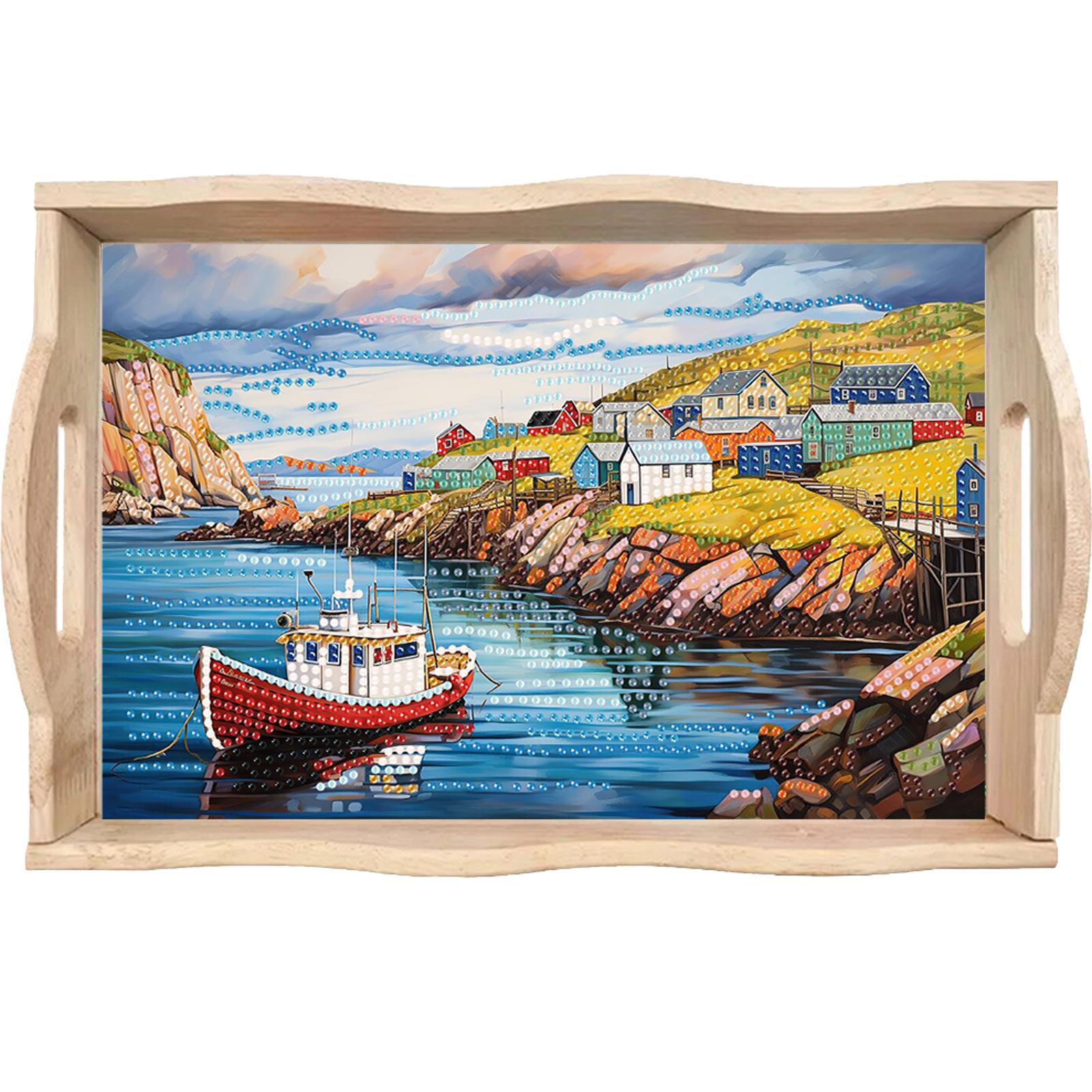 Diamond Painting Wooden Tray w - огляд і ціна Resin Art Wooden Tray