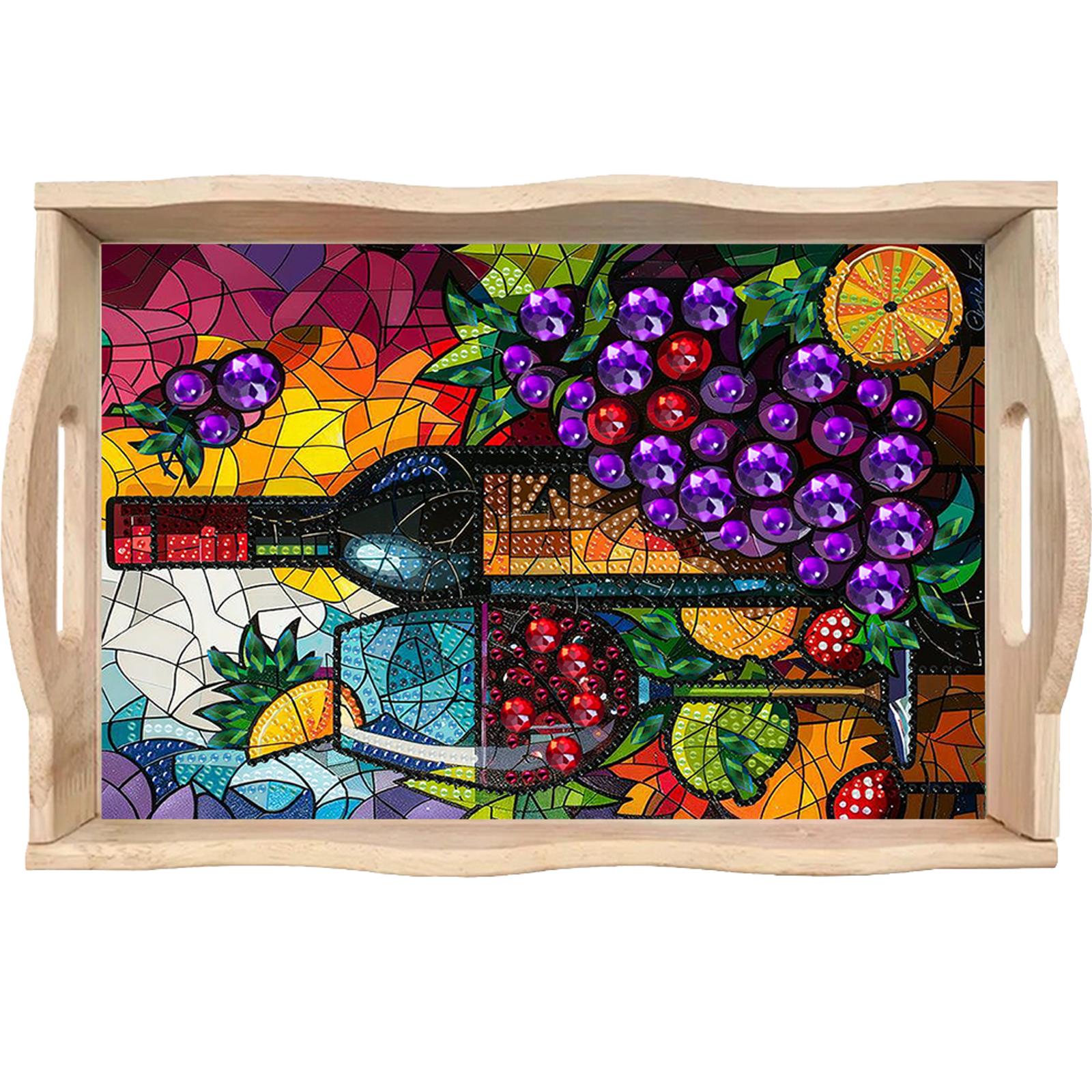 Diamond Painting Wooden Tray w - огляд і ціна Resin Art Wooden Tray