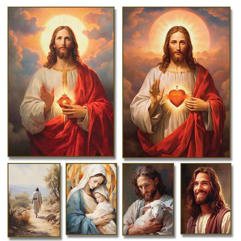Vintage Sacred Heart of Jesus  - огляд і ціна Resin Art Mary