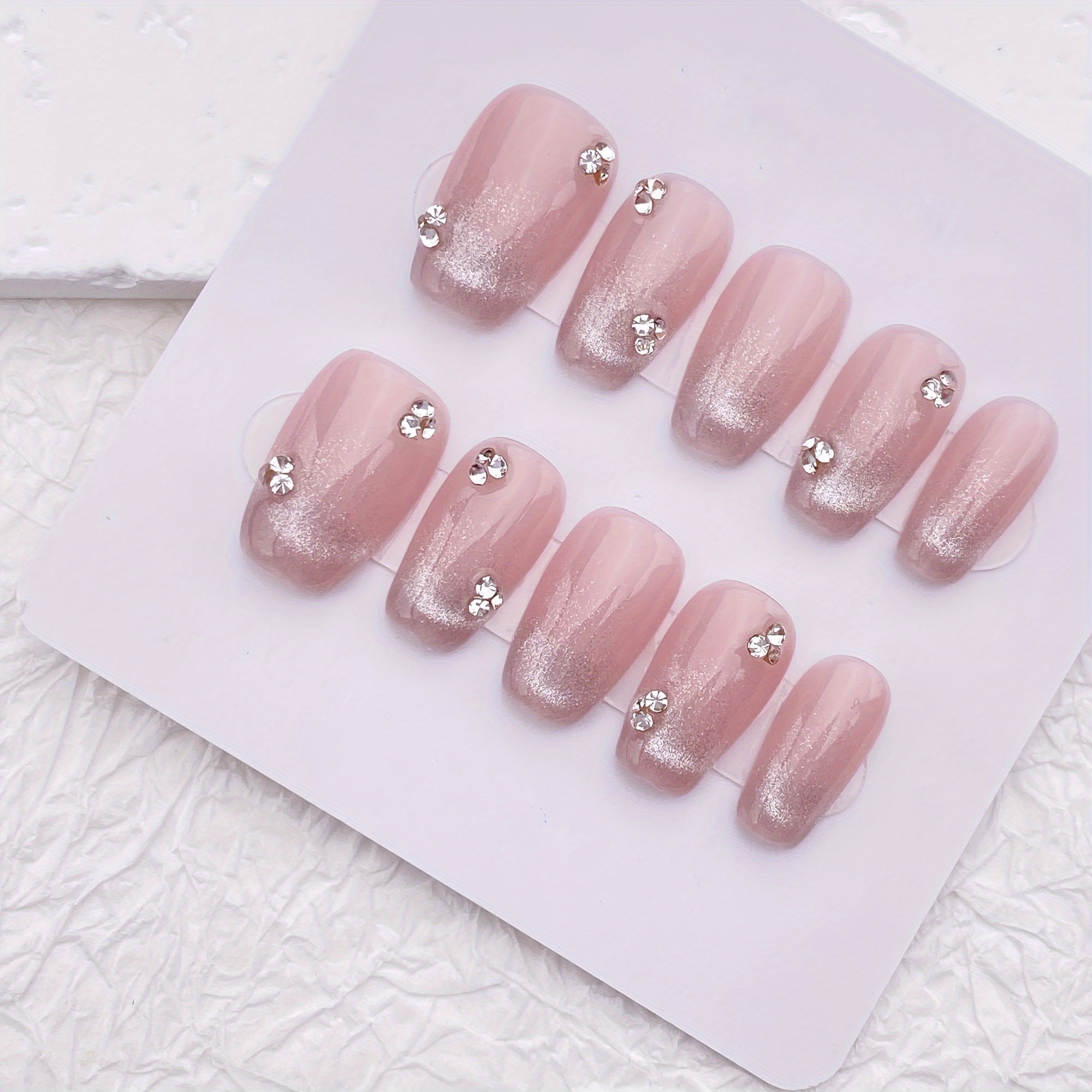 10pcs Handmade Press On Nails, - огляд і ціна Resin Art Glitter