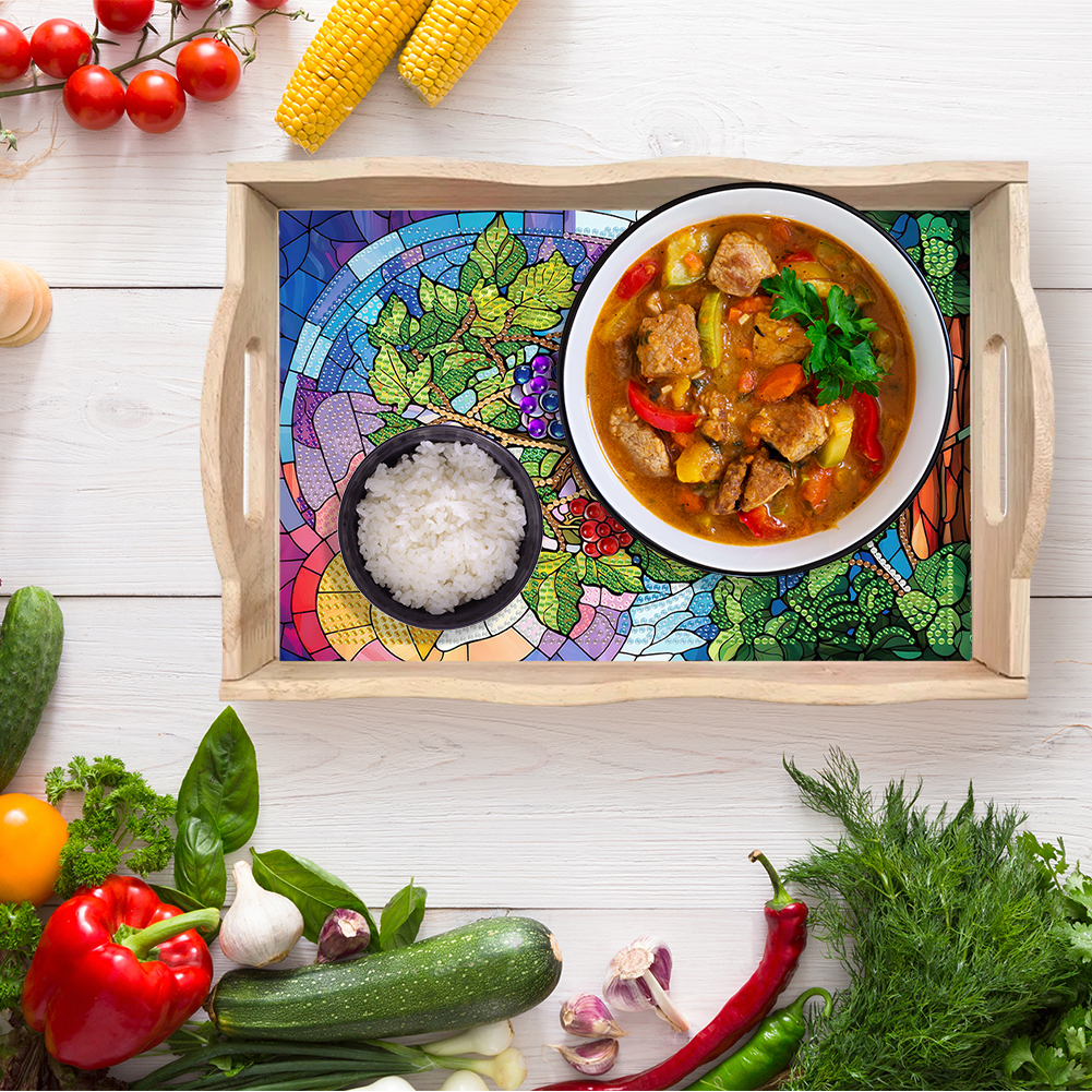 Diamond Art Painting Wooden Se - огляд і ціна Resin Art Wooden Tray