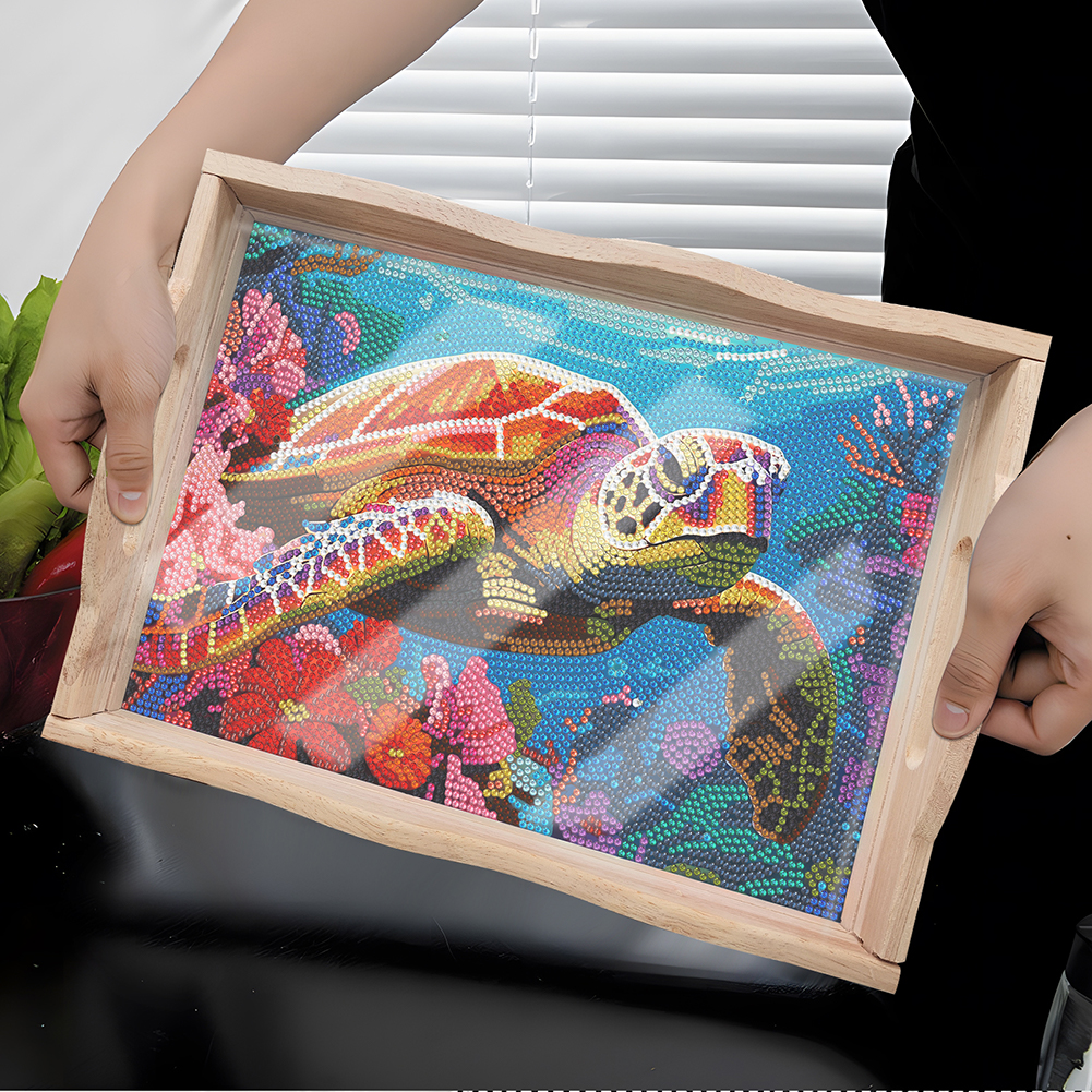 DIY Diamond Painting Tray Kit  - огляд і ціна Resin Art Wooden Tray