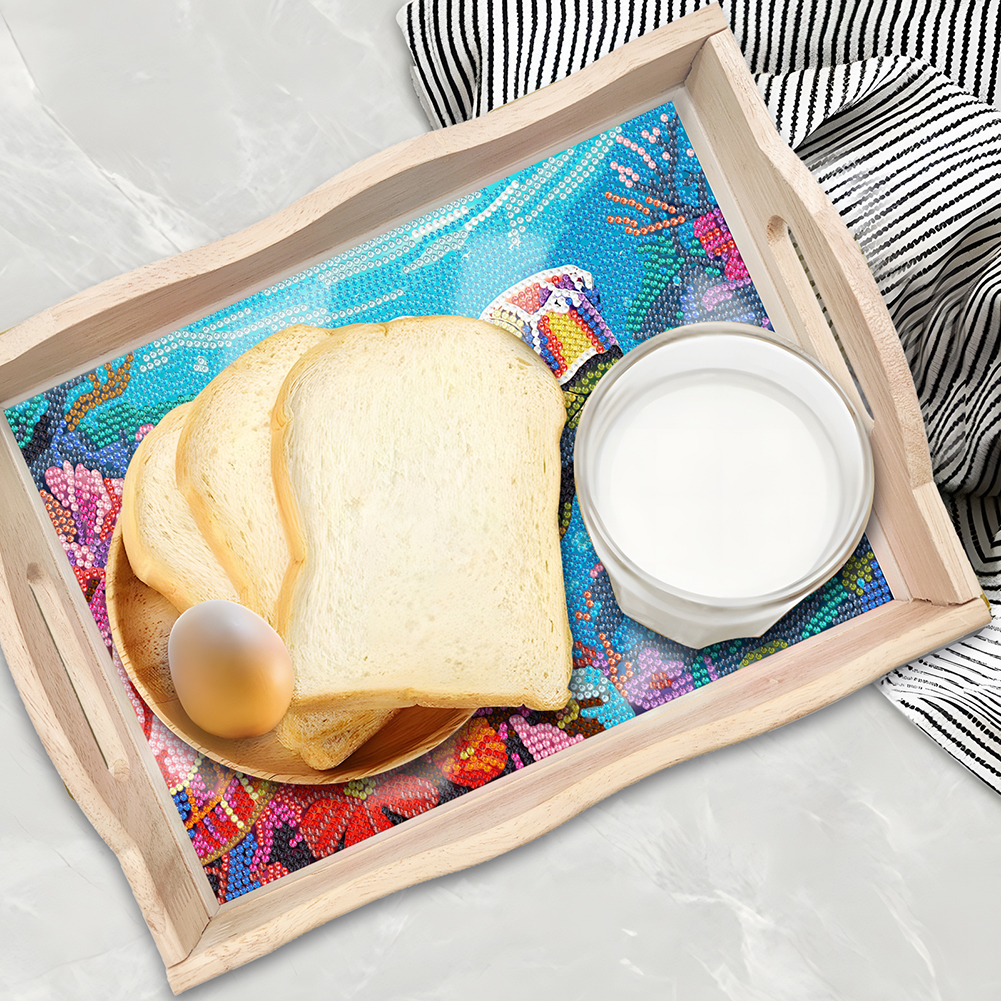 DIY Diamond Painting Tray Kit  - огляд і ціна Resin Art Wooden Tray