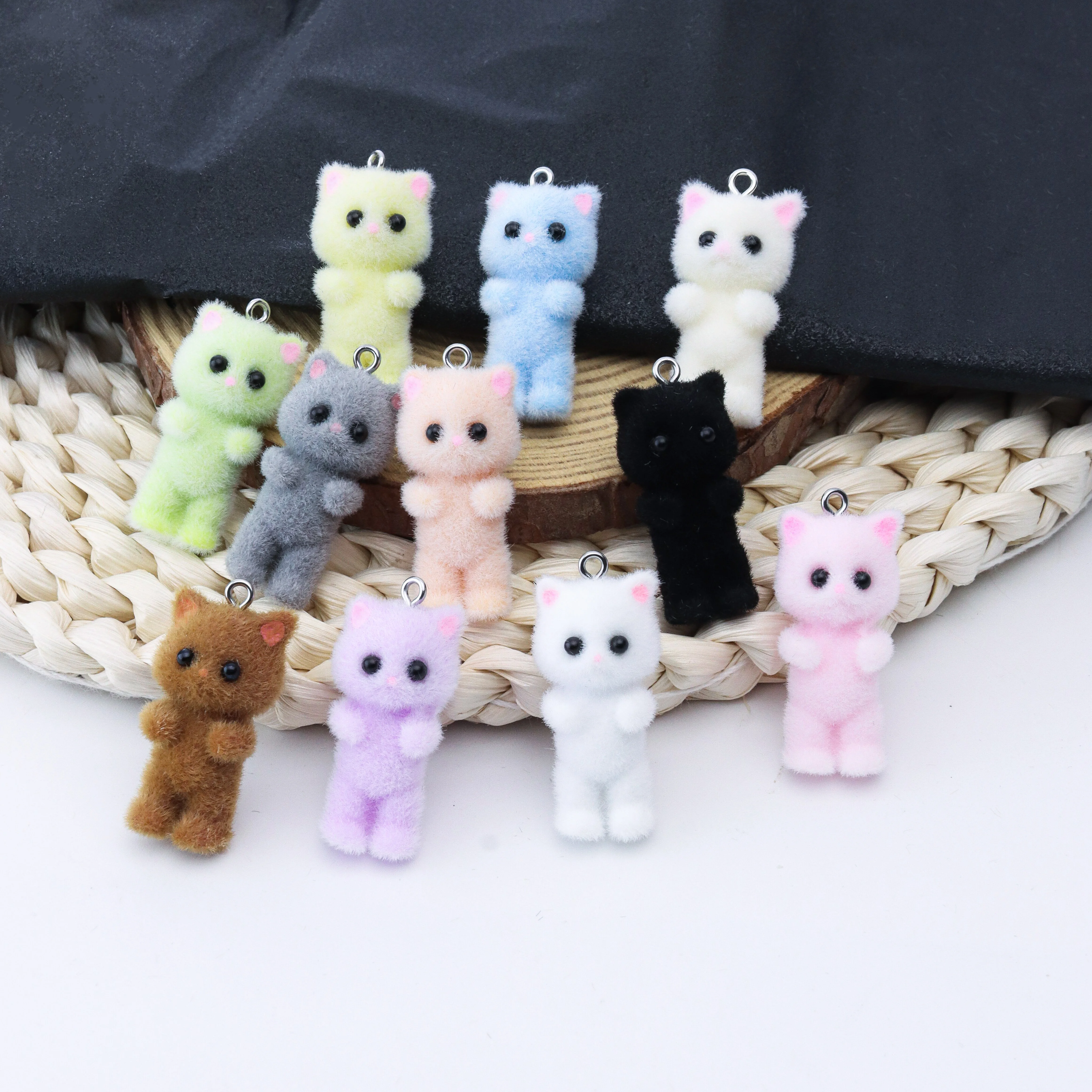 33PCS Cat Pendant Kawaii 3D Fl - огляд і ціна Resin Art Craft