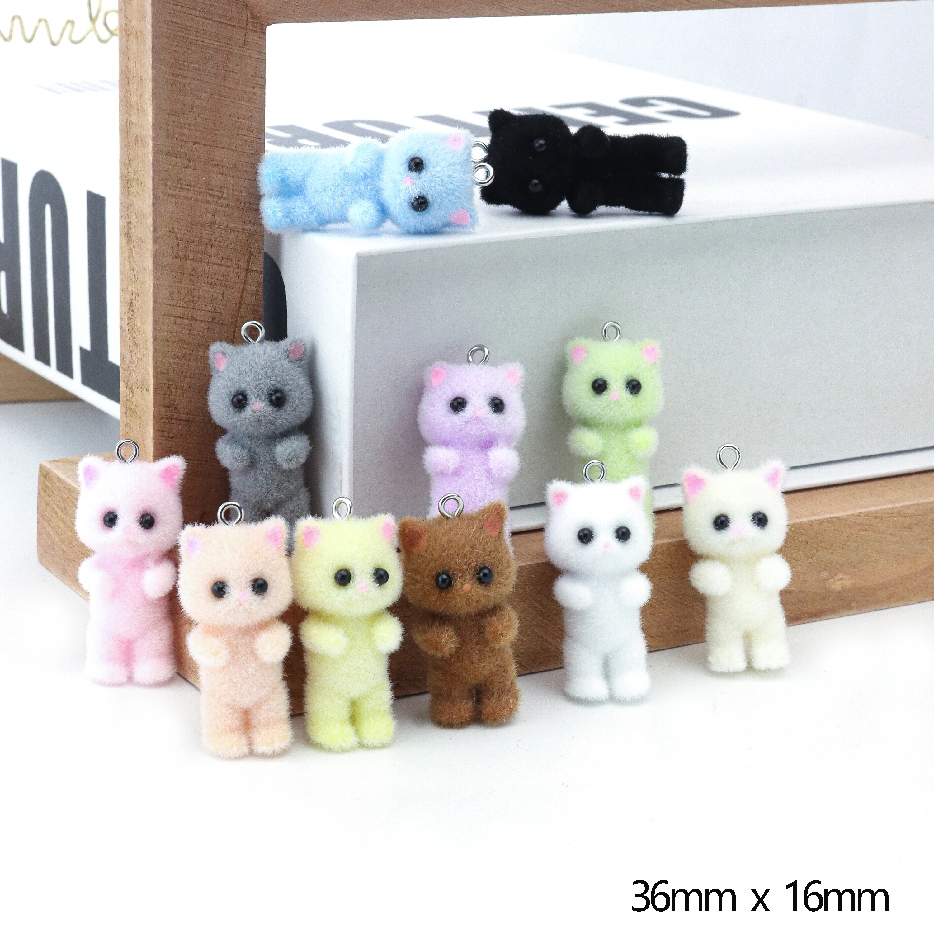 33PCS Cat Pendant Kawaii 3D Fl - огляд і ціна Resin Art Craft